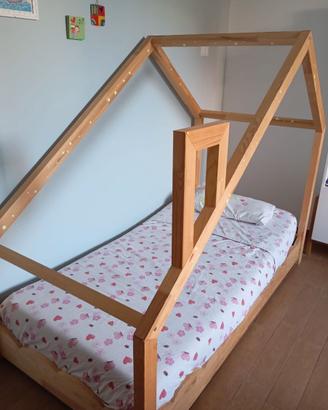 Letto montessoriano in legno MonLitCabane