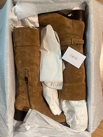 Stivali Christian Dior D-town Suede Tabac NUOVI