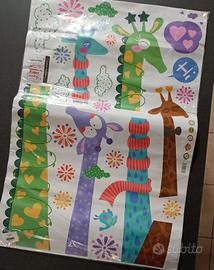 Adesivi da muro con giraffe per cameretta bambini