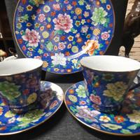 set tazze millefiori vintage