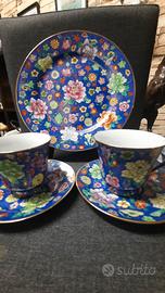 set tazze millefiori vintage