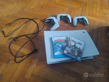 PlayStation 5 + 3 controller + cavi + giochi 
