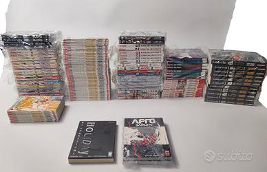 Lotto action figures e manga per rivendita