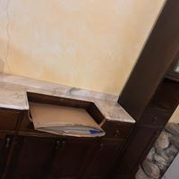 Mobile bagno vintage con incasso per lavabo