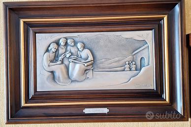 quadro vintage in rilievo Argento 925 OTTAVIANI