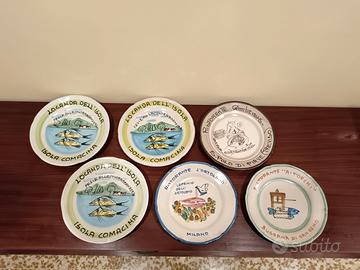 Lotto di 34 piatti del buon ricordo.