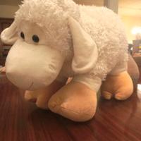 Pupazzo peluche grande pecora Pasqua 