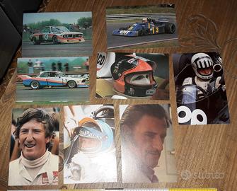 Set 8 Cartoline Auto da Corsa e Piloti F1 anni 60