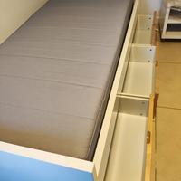 Struttura letto singolo con doghe IKEA