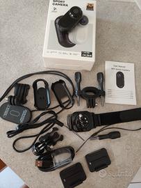 Mini Action Cam 2K Ultra HD WiFi + Set Completo 