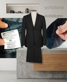 Elegante Completo Nero da Uomo SOTTOTONO, T. 48