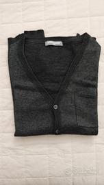 Cardigan grigio scuro tg L