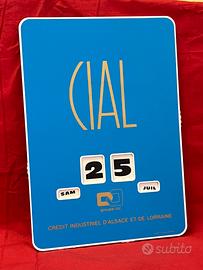 Calendario perpetuo vintage banca francese CIAL