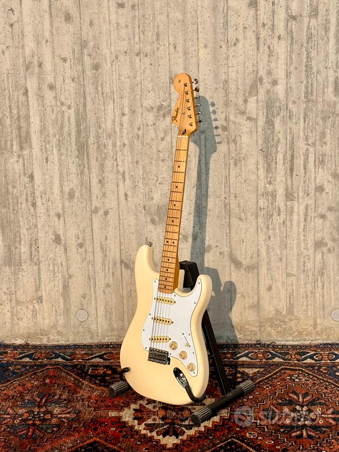 Piastra Collo Chitarra Cromata Incisa Jimi Hendrix, Per Fender Stratocaster, Nuova