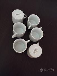 set 6 tazze caffè nuove, mai usate