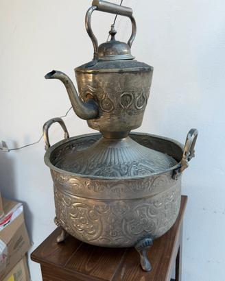 Antico Set Lavamani da Tavolo (Brocca e Bacile)