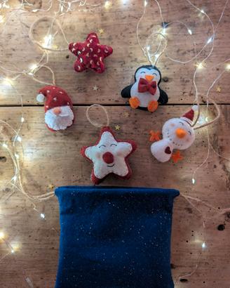 Set 6pz Natale "Amici del Polo"