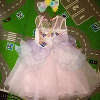 Vestito Costume Principessa Unicorno