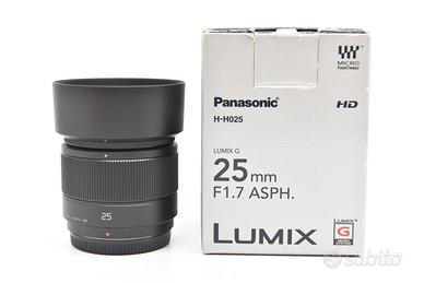 OBIETTIVO MIRRORLESS MICRO 4/3 PANASONIC 25MM F1.7