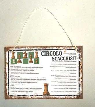 10x15cm circolo scacchisti scacchi gioco