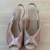Sandali rosa con tacco n.38