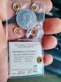 50 LIRE 1958 NON COMUNE 
