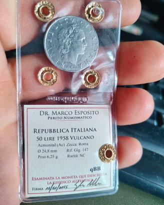50 LIRE 1958 NON COMUNE 