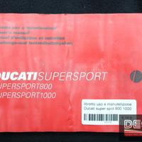 libretto uso e manutenzione Ducati super spot 800 