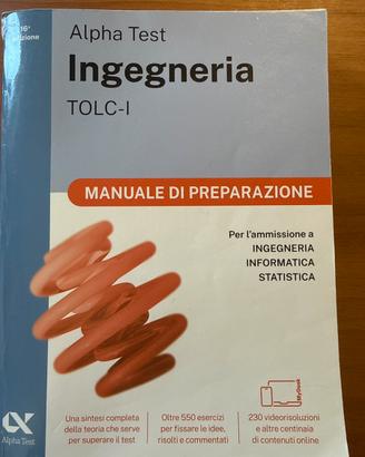 Ingegneria TOLC-I  MANUALE DI PREPARAZIONE