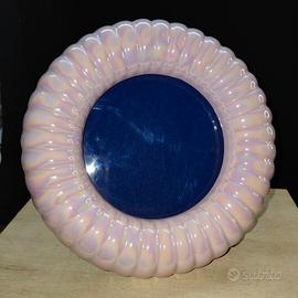 porta foto - ceramica - vintage - rosa - cornice