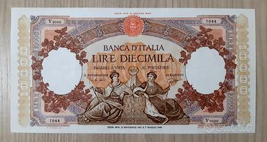 Banconota 10.000 Lire Regine del Mare, 02/11/1961.