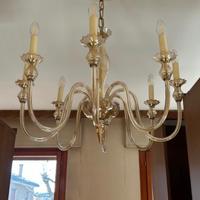 Lampadario e applique in vetro di murano