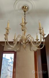 Lampadario e applique in vetro di murano