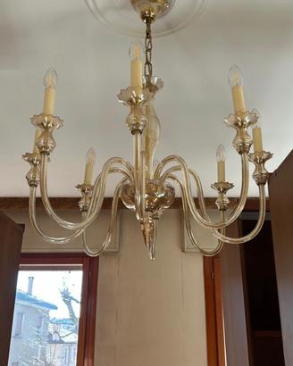 Lampadario e applique in vetro di murano