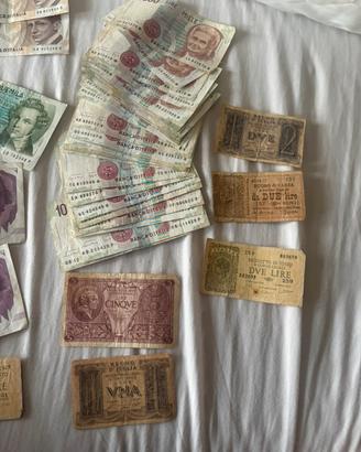 Banconote lire varie e banconote regno d’Italia