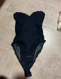 body nero in pizzo