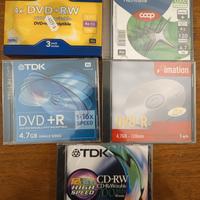 Stock 8 Dischi Sigillati Verbatim TDK CD DVD RW