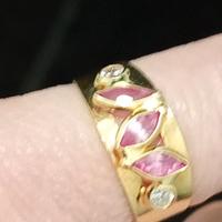 anello oro 18K 750, misura 15,5-16