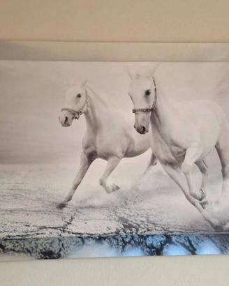 Quadro/stampa con cavalli