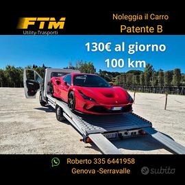 Noleggio Carro attrezzi patente B portata 1700 kg