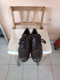 Scarpe SAX Italy Brown Leather Brogue Casual Moda