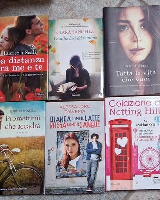 Lotto 6 Libri Romanzi Narrativa Vari Autori