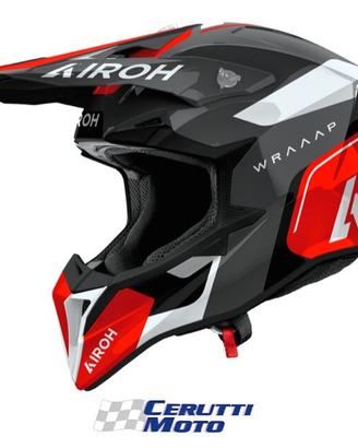 Casco Airoh Wraaap Conquer RED GLOSS