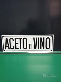 Cartello vintage 