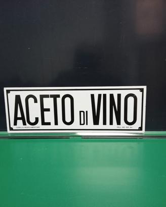 Cartello vintage 