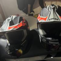 2 caschi cross + maschere