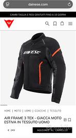 Giacca moto Dainese 54 estiva