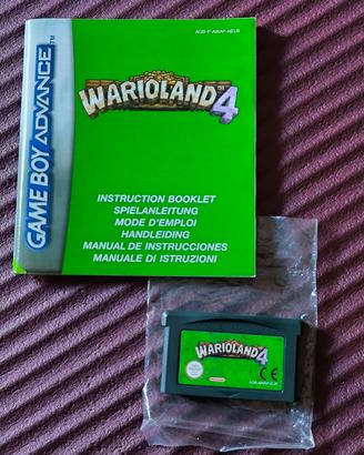 Warioland 4 GBA con libretto 