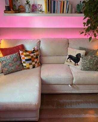 Divano Dondi Salotti con Chaise-Longue contenitore
