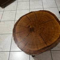 Tavolino tronco in legno